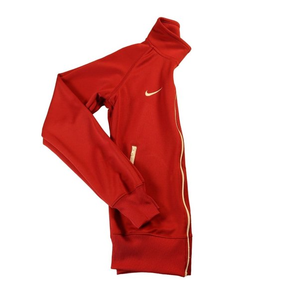 Alabama Nike Dri-Fit Jacket Jr. Men's Full Zip Long Sleeve Mock Neck Red Small - Picture 3 of 11